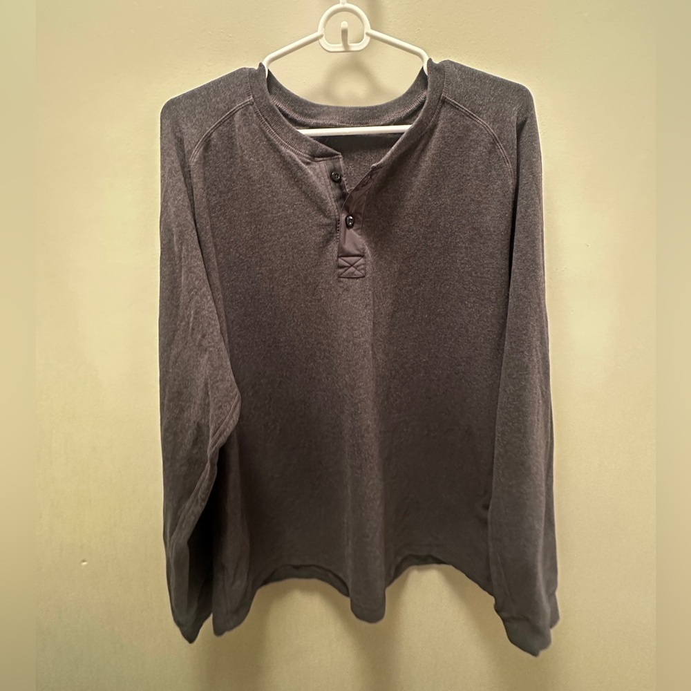 Lululemon Charcoal Grey Henley Sweater